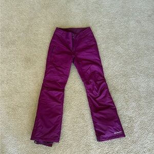 Columbia Women's Snow Pants - Magenta Size Small
